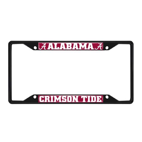 Fanmats | Alabama Crimson Tide License Plate Frame - Black