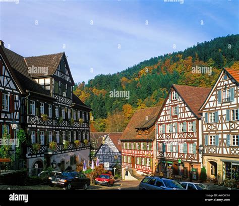 Schiltach Baden-Wuerttemberg Germany town square Stock Photo - Alamy