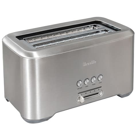 Breville BTA730XL 4 Slice Bit More™ Toaster w/ Long Slots, Brushed Stainless
