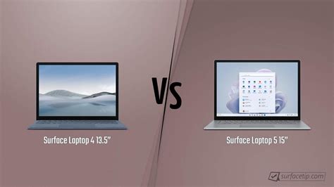 Surface Laptop 4 13.5” vs. Surface Laptop 5 15” - Detailed Specs Comparison