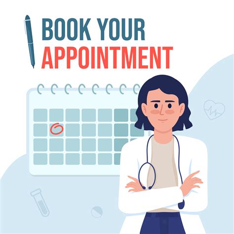 Book doctor appointment card template. Schedule hospital visit. Editable social media post ...