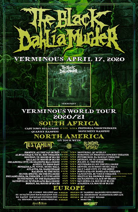 The Black Dahlia Murder reveals details for new album, ‘Verminous’; launches lyric video and ...