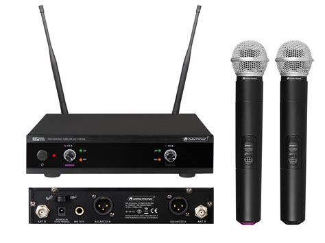 UHF-E2 Wireless Mic System 531.9/534.1MHz - omnitronic