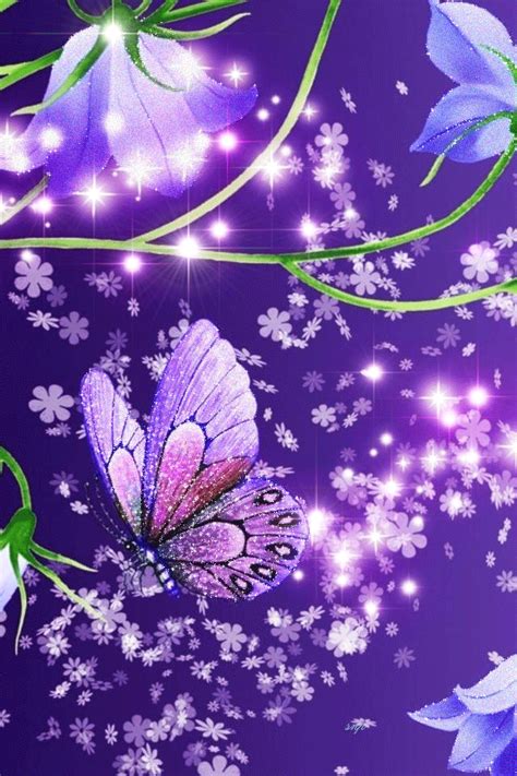 Красивая абстракция Purple Butterfly Wallpaper, Butterfly Background ...