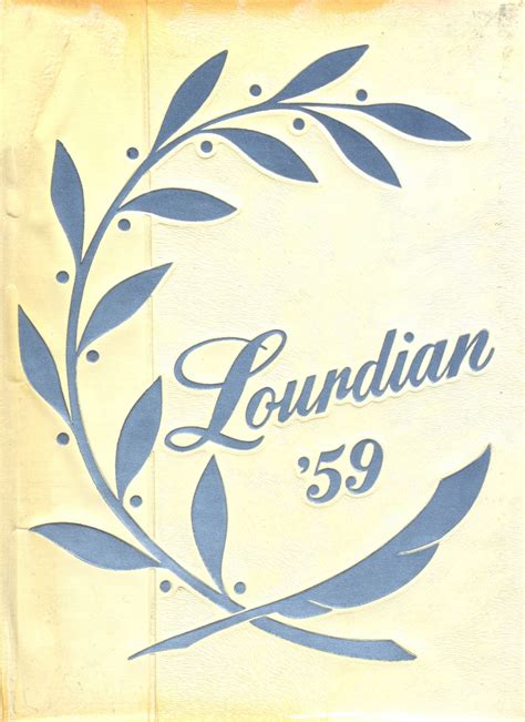 1959 yearbook from Lourdes High School from Chicago, Illinois for sale