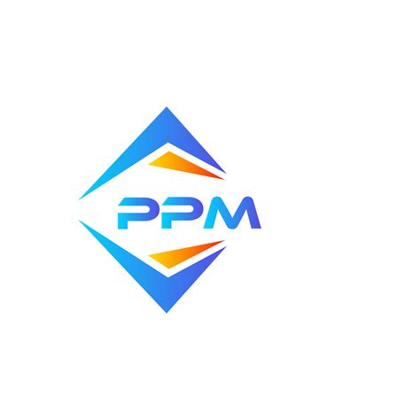 PPM abstract technology logo design on white background. PPM creative initials letter logo ...