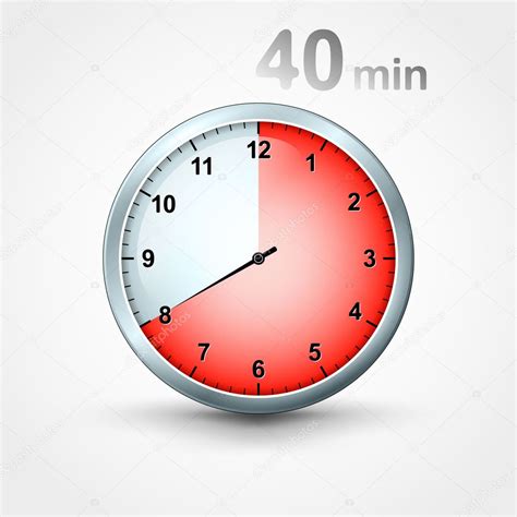 Timer 40 minutes — Stock Vector © mikhailmorosin #11748894