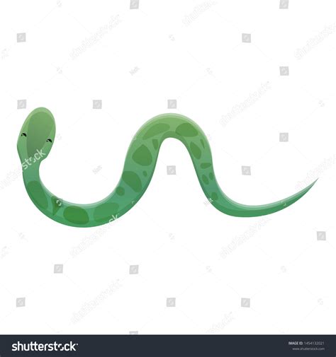 Top View Snake Icon Cartoon Top Stock Vector (Royalty Free) 1454132021 ...