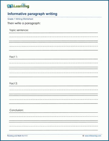 Enhance Writing Skills with Engaging Paragraph Writing Worksheets