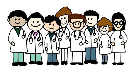 Doctors Group Vector Clip Art 2 Png Free Download Background, Doctors Day Picture Background ...