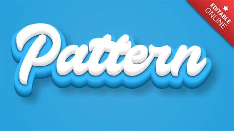 Pattern Text Style Effects Generator