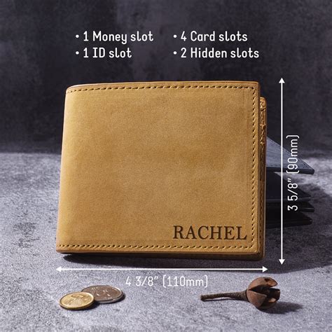 Dad Wallet Bifold Personalized Wallet for Dad Personalized - Etsy