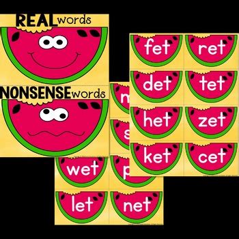 Nonsense Words by Sweet Sensations | Teachers Pay Teachers