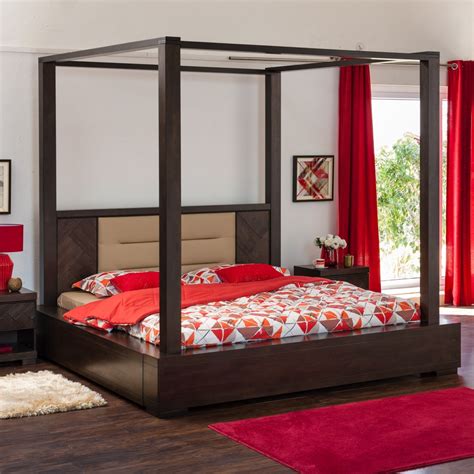 Buy Petals King-Size Low Platform Bed - 214 x 220 x 225 cm from Home Centre at just INR 99995.0