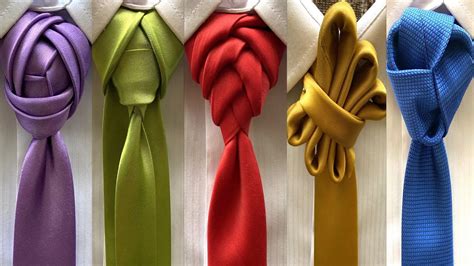 5 Amazing ways to tie a tie - YouTube