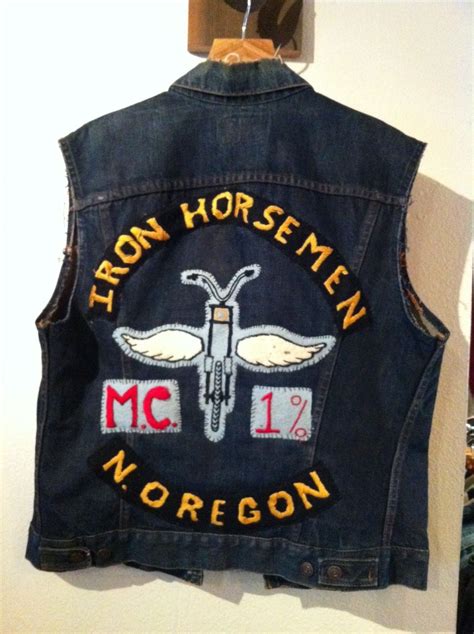 Biker Vest - Iron Horsemen MC - 1% club | patch | Pinterest