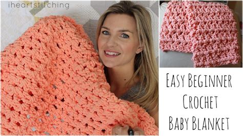 Easy Beginner Crochet Baby Blanket Tutorial, My Crafts and DIY Projects