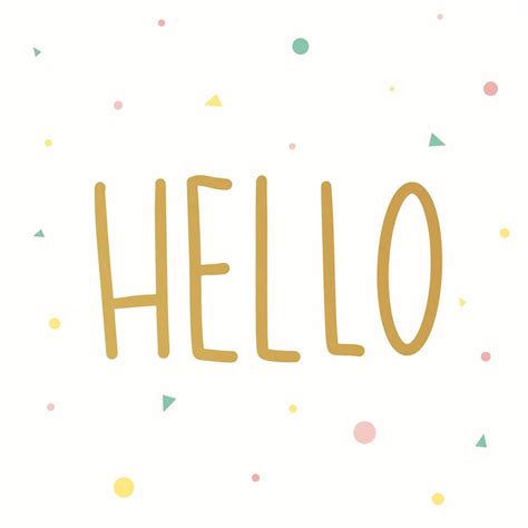 Hello greeting card - Download Free Vectors, Clipart Graphics & Vector Art