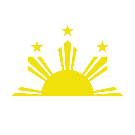 Philippine Half Sun and Stars of the Filipino Flag | Decal Vinyl Sticker | eBay in 2022 | Sun ...