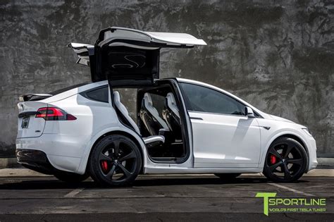 Pearl White Tesla Model X with Matte Black MX5 22" Forged Wheels by T Sportline | Tesla wheels ...