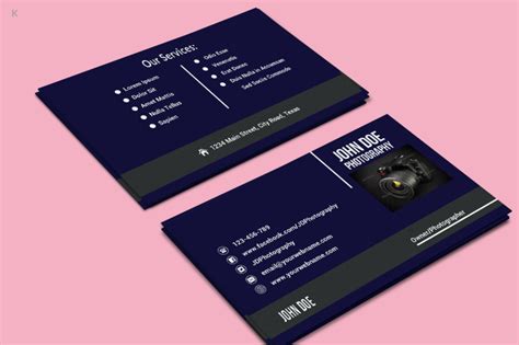 Photography Business Card Template By Ayme Designs | TheHungryJPEG