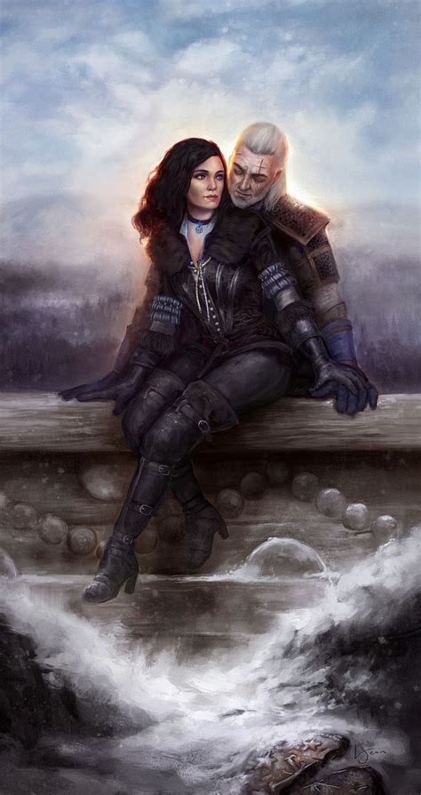 Yennefer and Geralt by kedemel The Witcher Story, The Witcher Game, The ...