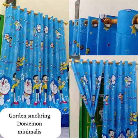 Doraemon Character Curtains Curtains Window Curtains Living Room Cute Home Room Aesthetic ...