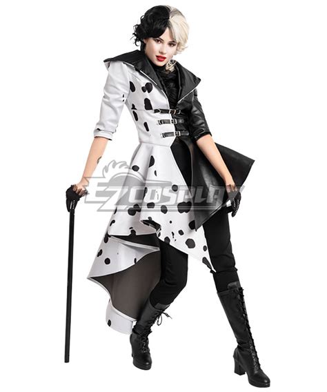 Lesmart Cosplay Costume Cruella De Vil Dresses With Gloves | lupon.gov.ph