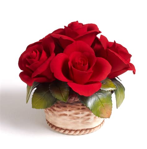 Buy Capodimonte Handmade Porcelain Red Roses Produced by Our Artisans at Union With Our ...