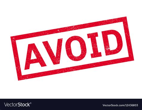 Avoid rubber stamp Royalty Free Vector Image - VectorStock