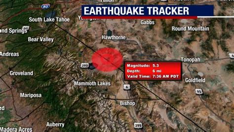 5.3 magnitude earthquake strikes near California-Nevada border | FOX 11 ...