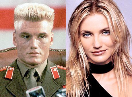 Separated at birth: Dolph Lundgren and Cameron Diaz | Cameron diaz, Cameron, Dolph lundgren