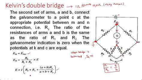 Kelvin Double Bridge Diagram