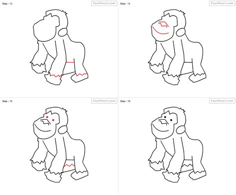 How To Draw A Gorilla