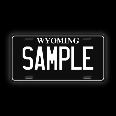 Wyoming License Plate - Etsy