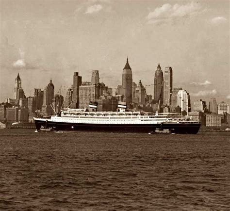 Ships of State - NIEUW AMSTERDAM, 1938, Ship of Peace and Ship of Tomorrow