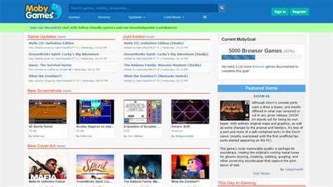 MobyGames Alternatives and Similar Sites & Apps | AlternativeTo