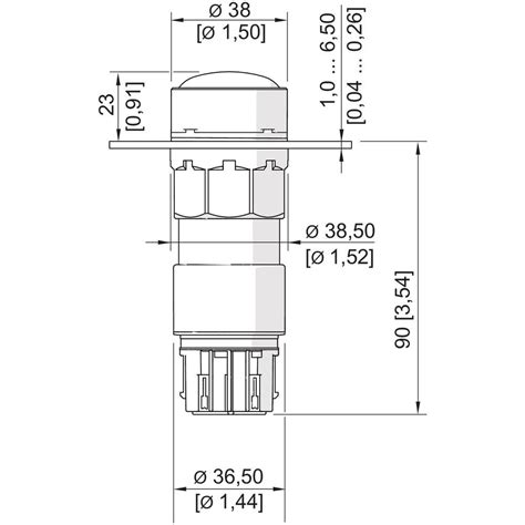 LED indicator lamp for panel mounting - 129096