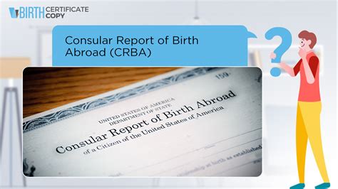 Consular Report of Birth Abroad (CRBA) Definition - Birth Certificate Copy