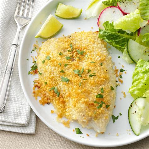 Crunchy Oven-Baked Tilapia Recipe | Taste of Home