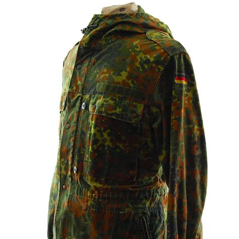 German Flecktarn Camo Jacket: 1991 - UK XL - Blue 17 Vintage Clothing