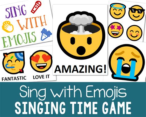 Shop: Sing with Emojis Review Game - Primary Singing