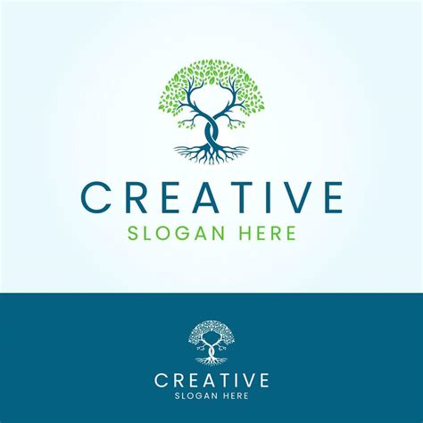 Green tree logo design vector template 23267686 Vector Art at Vecteezy