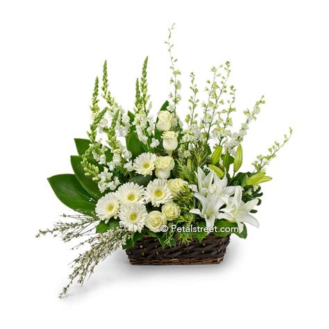 Garden Style Sympathy Basket for Delivery – Petal Street Flower Company