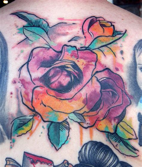 watercolor rose tattoo | Deanna Wardin | Flickr