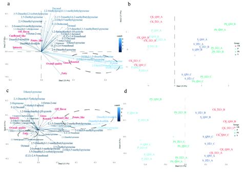 Principal Component Analysis of Volatile Compounds and Sensory... | Download Scientific Diagram