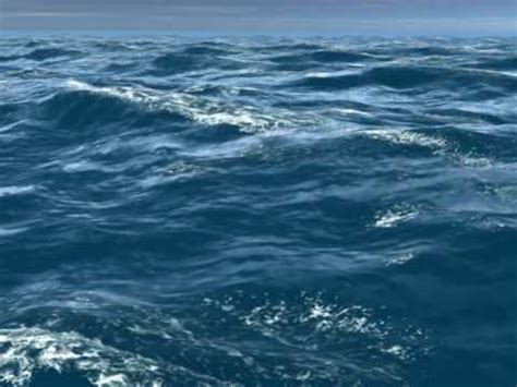 3d sea-ocean waves animation - YouTube