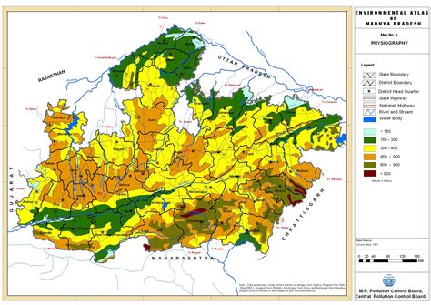 Madhya Pradesh Physical Map