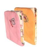 My NewBorn Cartoon Hooded Baby Blanket for AC Room (Fleece, Pink, Beige-Pack of 2) - JioMart