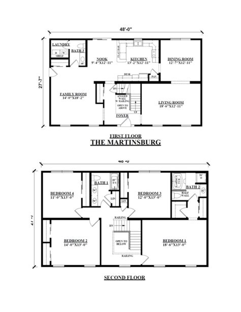 Two Floor Home Plans - floorplans.click